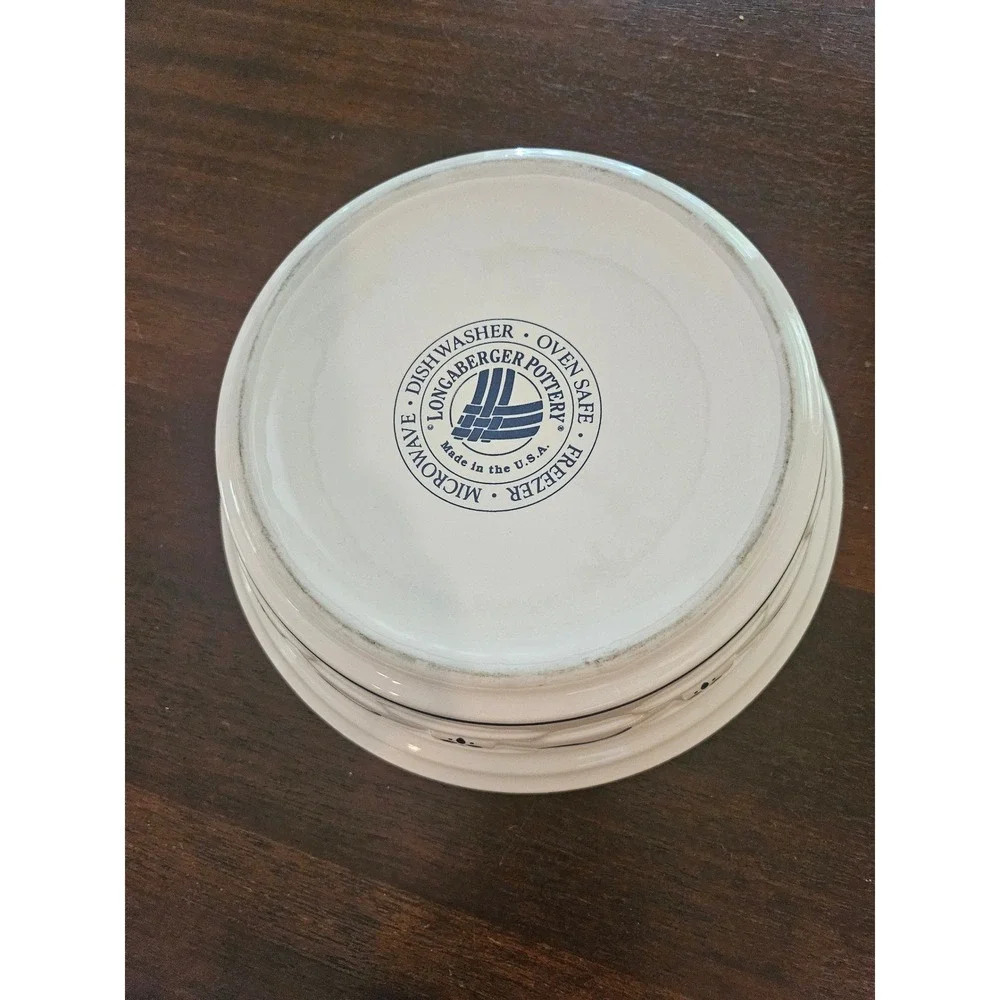Longaberger Casserole 1 Quart Pottery Classic Blue ven